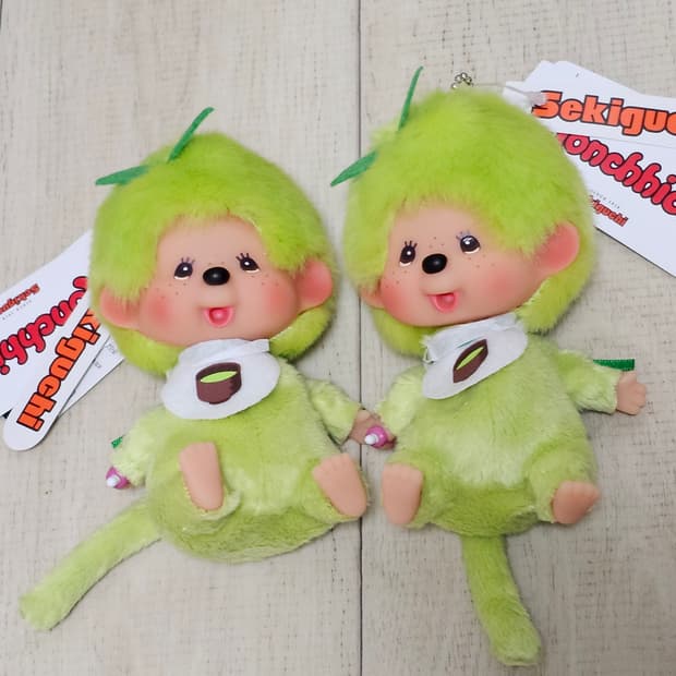 한정수량 녹차 말차 몬치치 인형 세키구치 ss키체인 키링