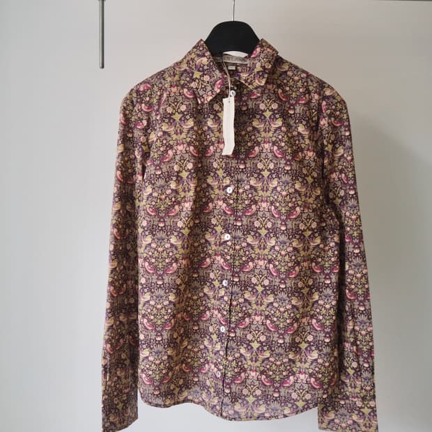 LINEN LAWN floral shirt 