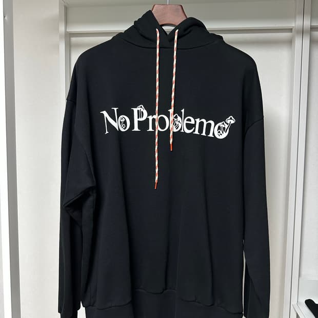 No problemo 블랙 후드 L 급처