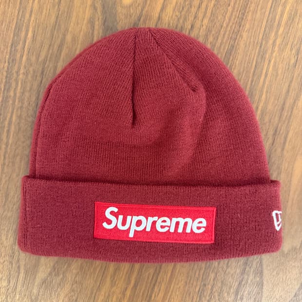 슈프림 뉴에라 비니 버건디