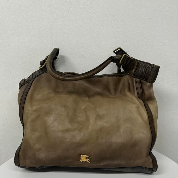 버버리 빈티지 레더 숄더백 토트백