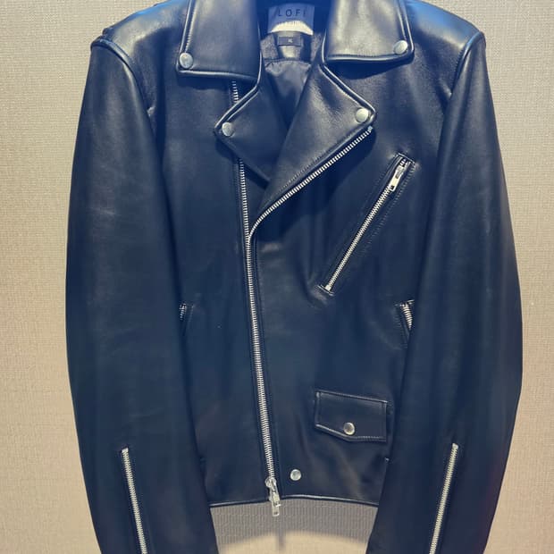 새상품급 로파이 LOFI 양가죽 램스킨 라이더 자켓 XL