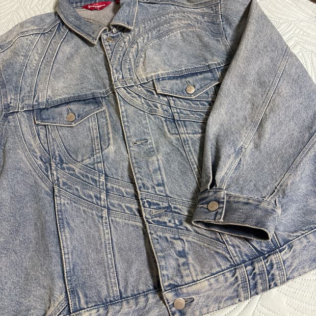 [L] 슈프림 24ss S로고 데님자켓 데님트러커