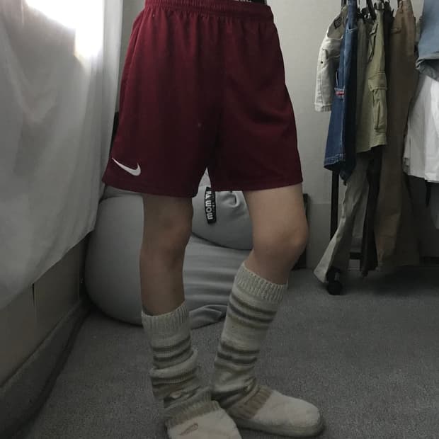 나이키 버건디 하프팬츠