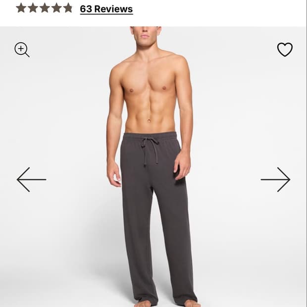Skims - Relaxed straight leg pants (Ash)