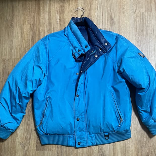 [80s 빈티지] 코오롱스포츠 ACTIV 올드스쿨 배색 블루종