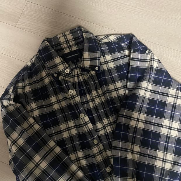 디스이즈네버댓 플란넬 셔츠 (네이비) M