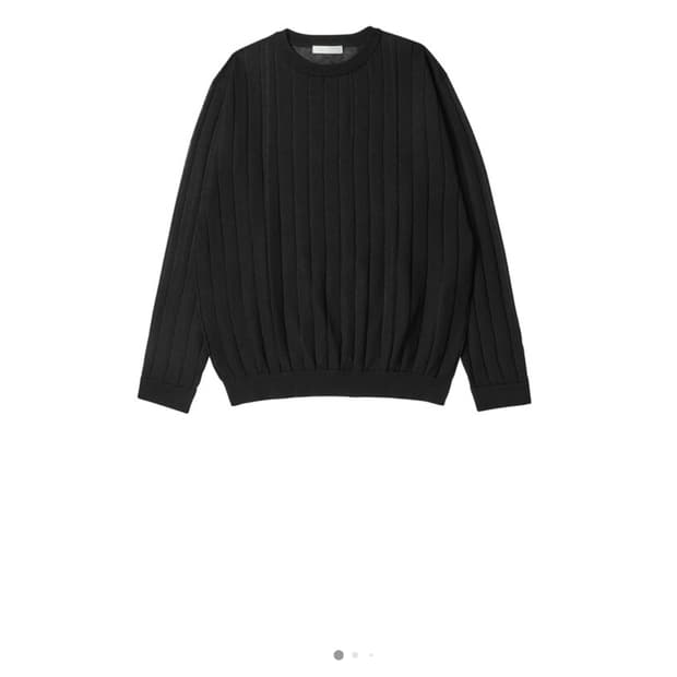 (구매글)월스와일 무브먼트 비스코스 데미지 니트 블랙 사이즈 1 구매합니