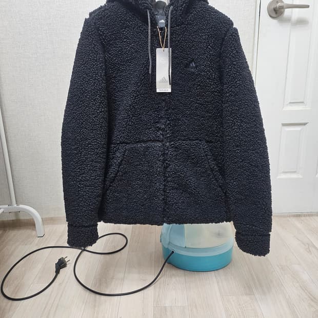 (90)S ♡새상품♡ 아디다스 보아플리스 [블랙] 쉐르파 후리스점퍼