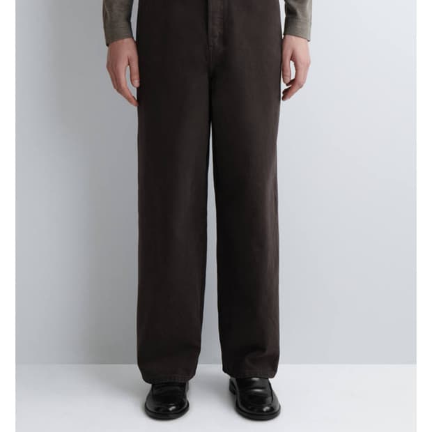 (새상품) cos 와이드레그데님 다크브라운 32