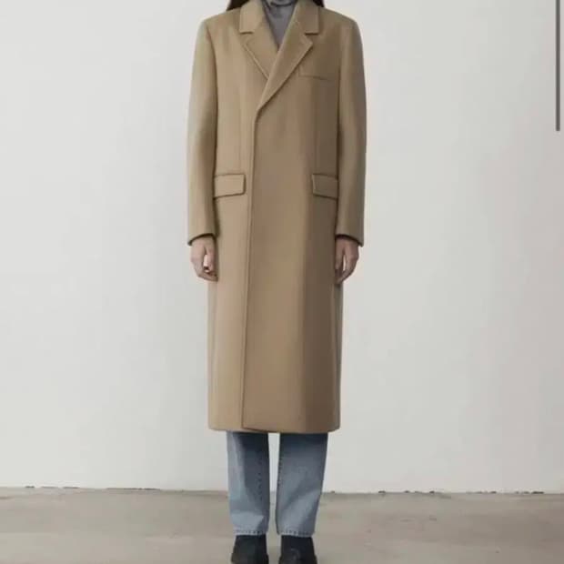 던스트 히든 투버튼 캐시미어 코트 XL