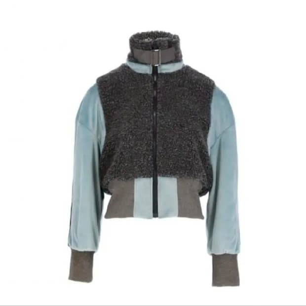 kyo 쿄 스포티 무스탕 트랙 자켓 로얄 블루