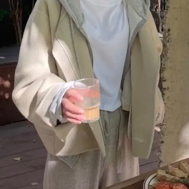 [베이지 색상]윤슬마켓 윤슬샵 샵윤슬 핸드메이드 블루종 코트 자켓