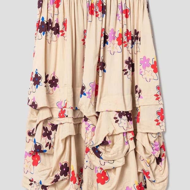 꼼데가르송 플로럴 스커트