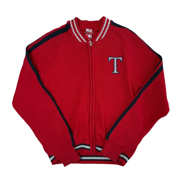 MLB 택사스 레인저스 니트 집업