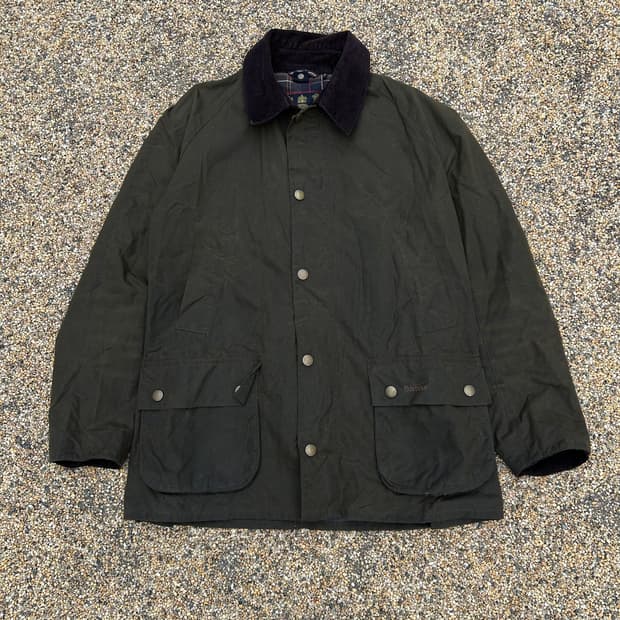 바버(barbour) 올리브 왁스 비드넬 자켓