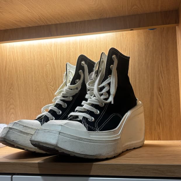 컨버스 디럭스 웨지 블랙