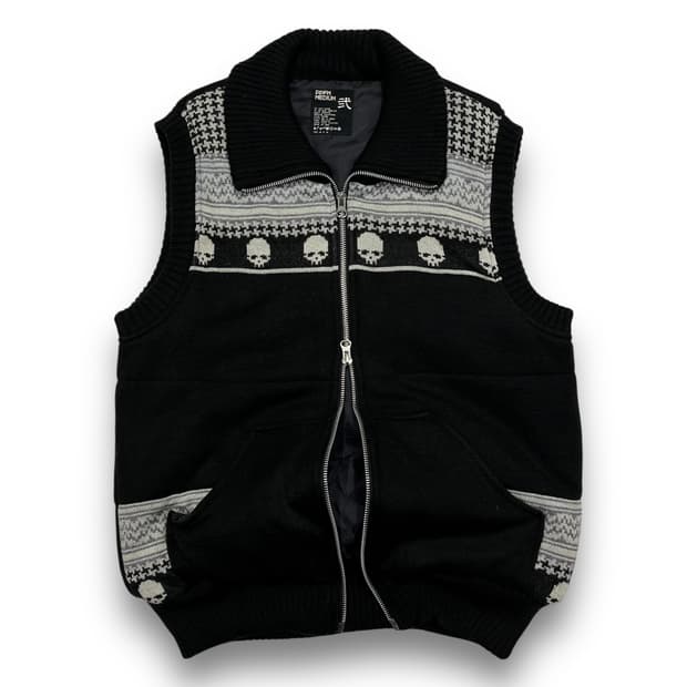 PPFM 00s Skull Pattern Two-Way Vest
