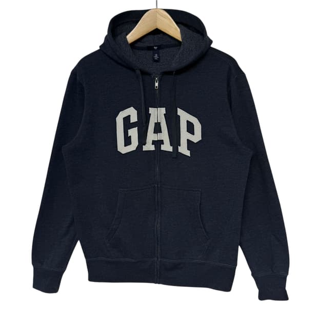 갭 로고 후드집업