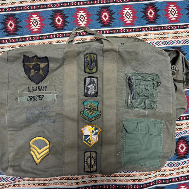 80's Flyer's Kit Bag Cotton Canvas