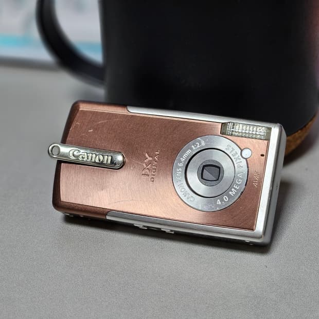 캐논 익서스 i 브라운 빈티지 디카