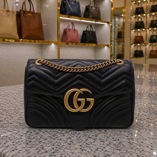 [A급] 구찌 GG 마몽 마틀라세 숄더백 미디엄 판매합니다!!!