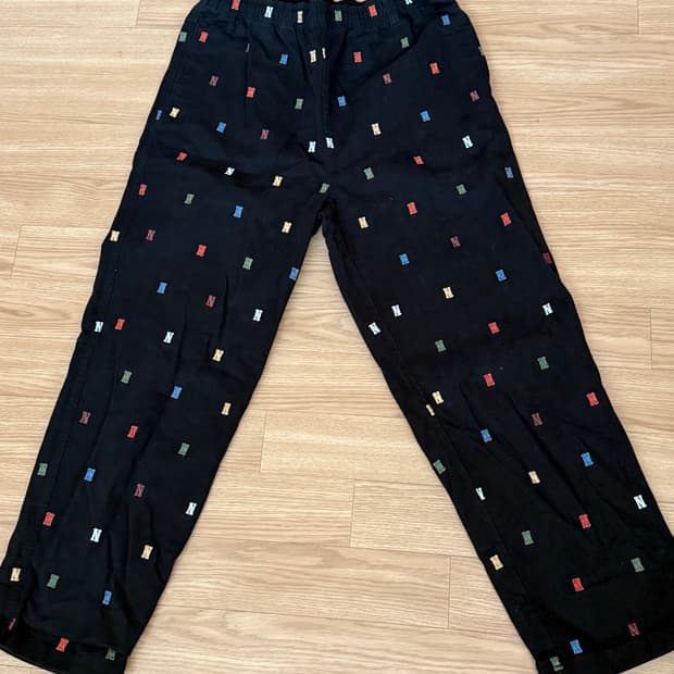 디스이즈네버댓 Embroidered Easy Pant Black L