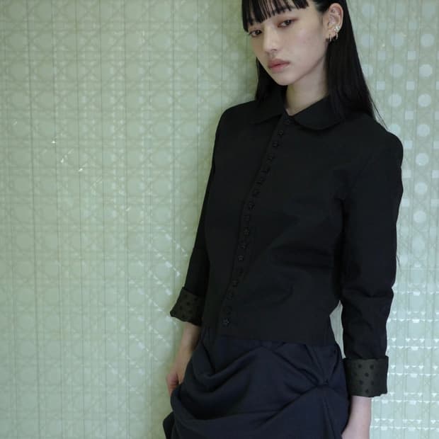 오스하이 oshigh Stars Shirt Jacket Black