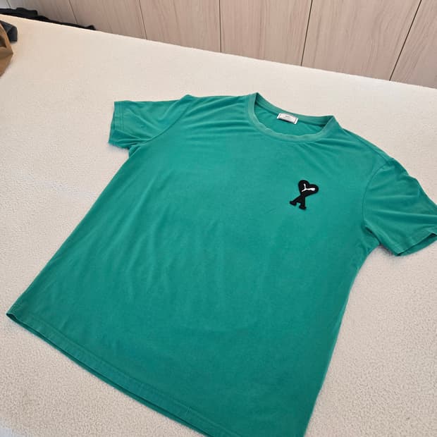 아미 푸마 콜라보 반팔 티셔츠 그린 XL