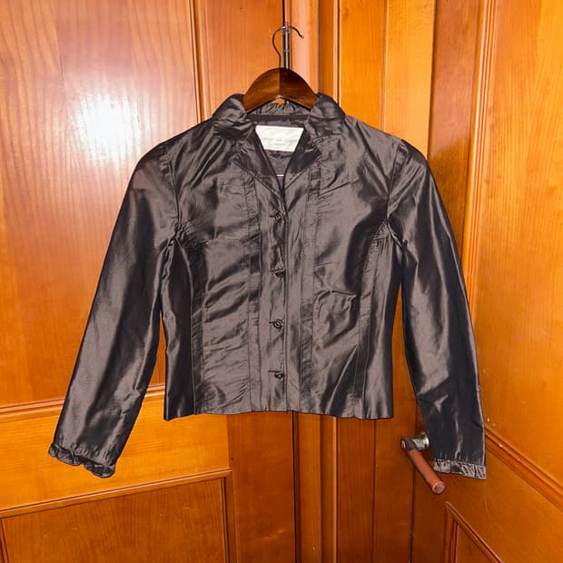 Rust satin jacket