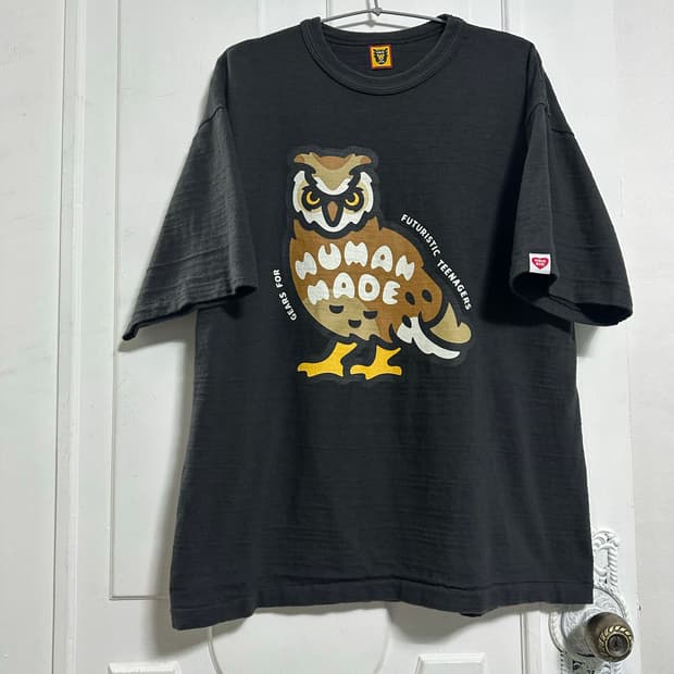 휴먼메이드 부엉이 반팔티