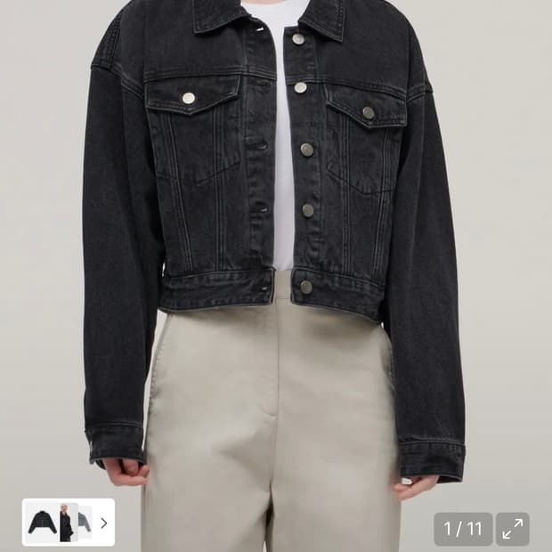 무탠다드 우먼즈 오버사이즈 데님 트러커 재킷