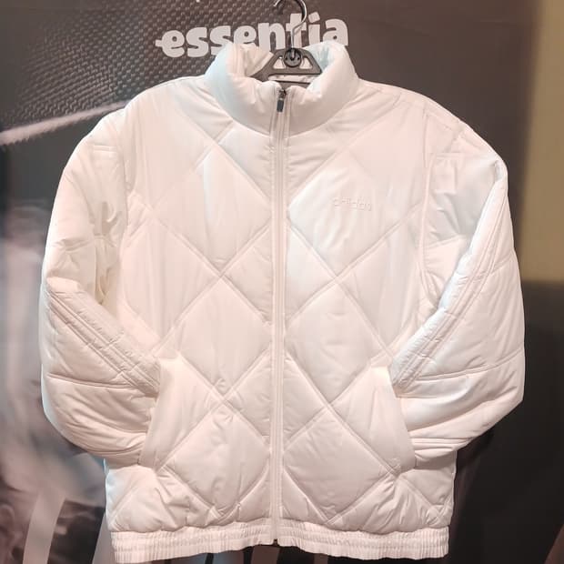 아디다스 삼선 퀄팅 패딩