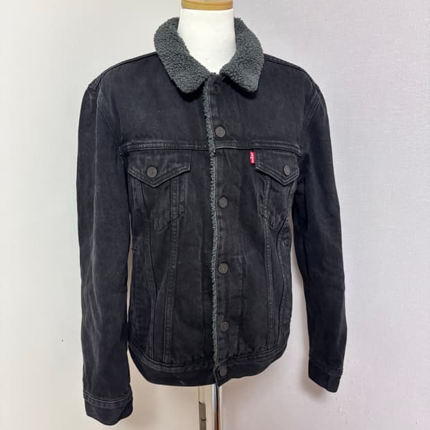 리바이스(Levi's) 쉐르파 흑청 양털 데님 청자켓