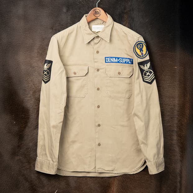 [100] 데님앤서플라이 랄프로렌 USAAF 미공군 밀리터리 셔츠 