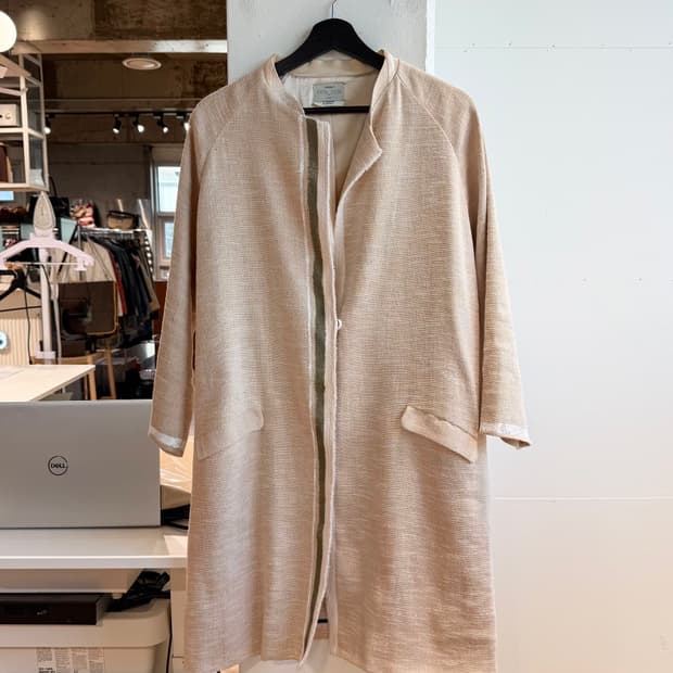포르테 포르테 베이지 린넨 논라카 자켓 