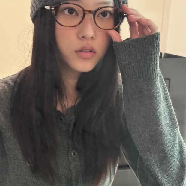 코이세이오 리본 비니 브라운 