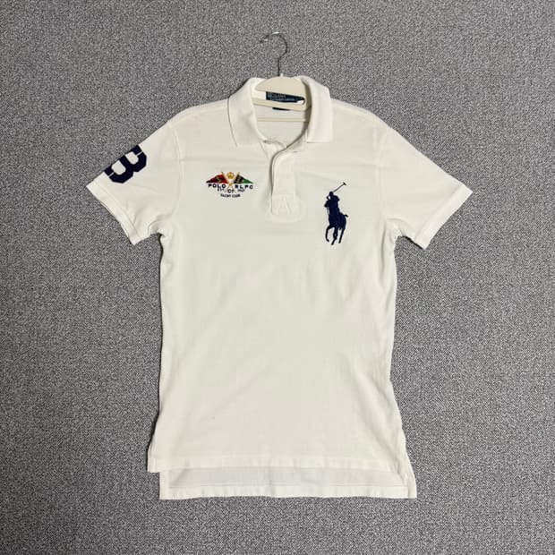 폴로 랄프로렌 요트 클럽 빅포니 반팔 카라티 화이트 S