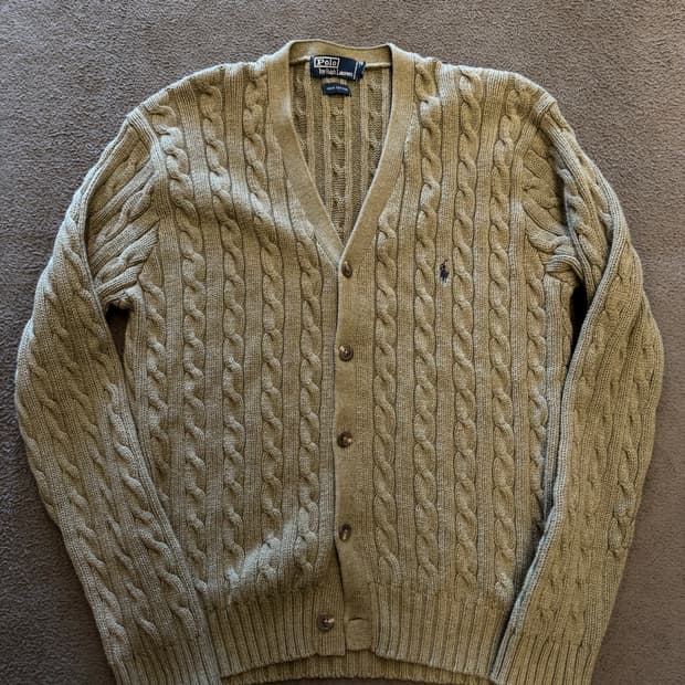 폴로 랄프로렌 꽈배기 가디건 처분 