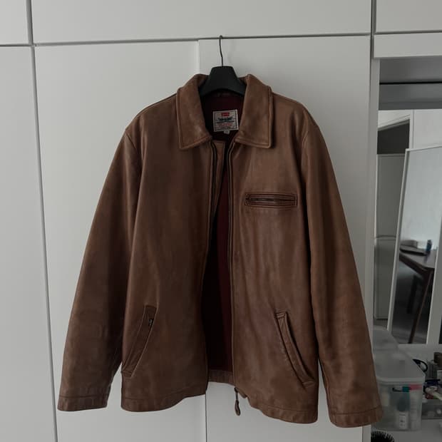 리바이스 싱글 레더자켓
