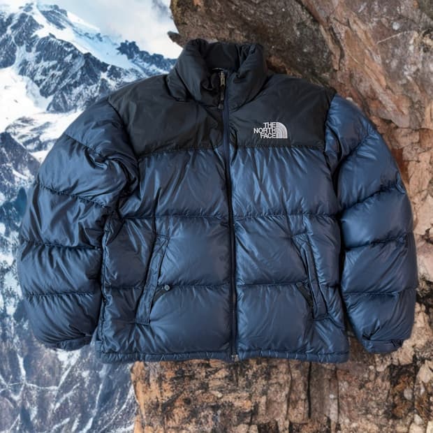 2+1) 노스페이스 눕시 700필 패딩 네이비/블랙