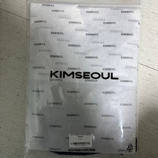 킴서울 513 브이넥 롱 슬리브 블랙