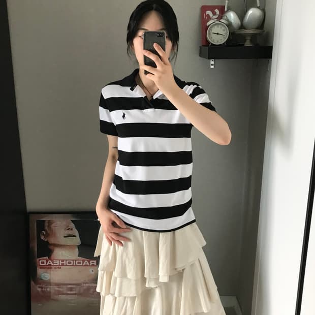 폴로 랄프로렌 포니로고 스트라이프 카라티