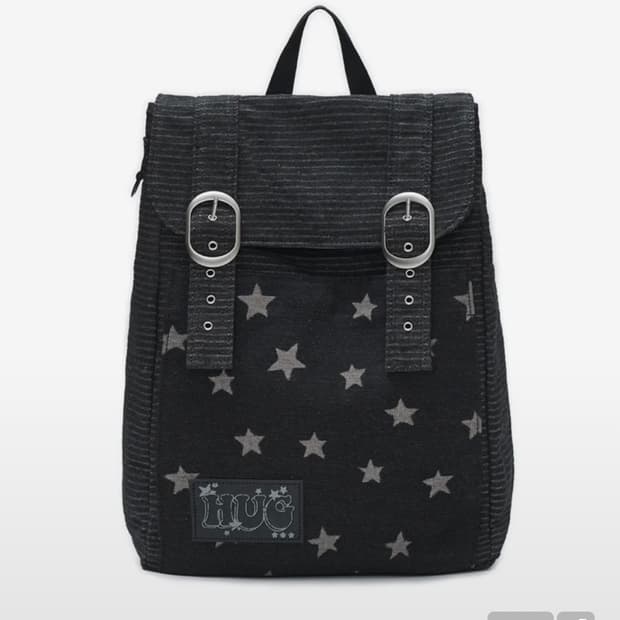 허그유어스킨 스타 더스트 데님 백팩 (블랙 데님)