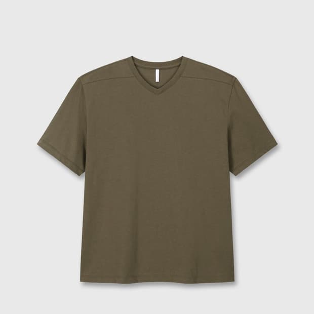 구매) Mono v neck t-shirts Sepia
