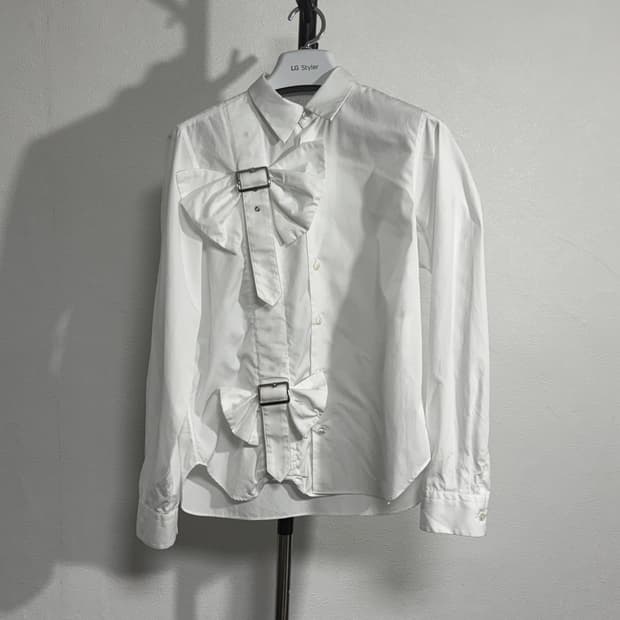 23aw 느와케이니노미야 꼼데가르송 리본 벨트 블라우스s