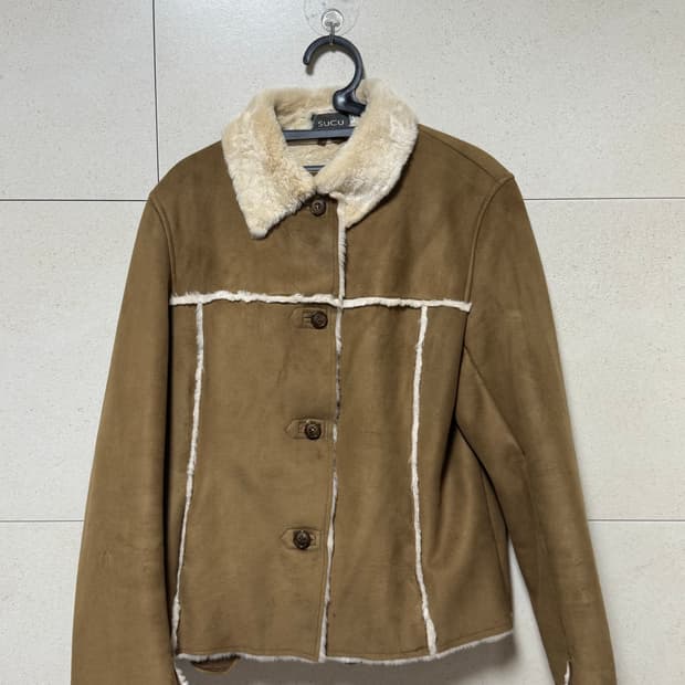 빈티지 퍼 트리밍 자켓