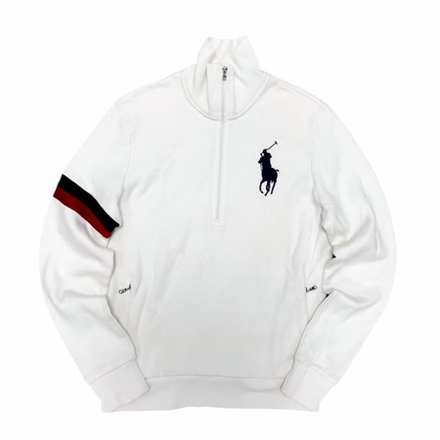 폴로 우먼스 화이트 아이보리 빅포니 스웻셔츠(M)