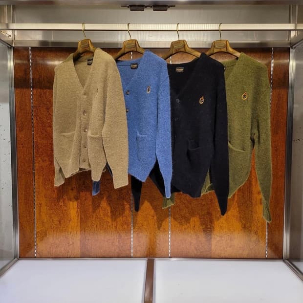 새제품) 헤리티지플로스 알파카 가디건 베이지 남녀공용 S 니트