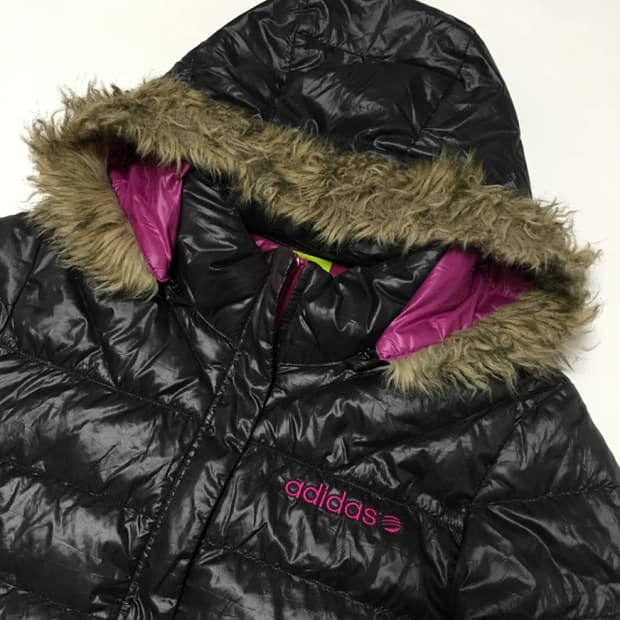 빈티지 아디다스 퍼경량패딩